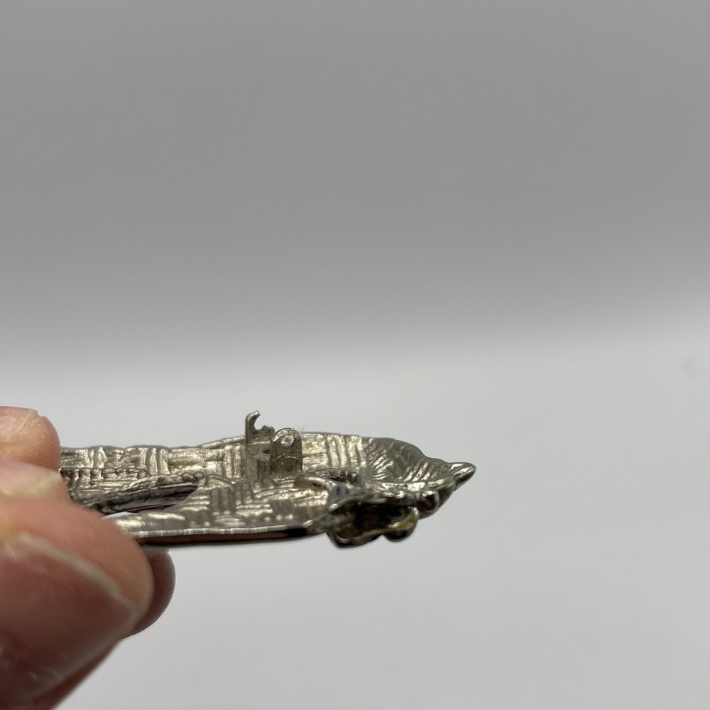 John Hardy Silver Tone Dove Scarf Clip- Damaged - Picture 6 of 6
